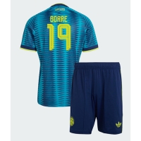 Camiseta Colombia Rafael Santos Borre #19 Segunda Equipación Replica Mundial 2026 para niños mangas cortas (+ Pantalones cortos)